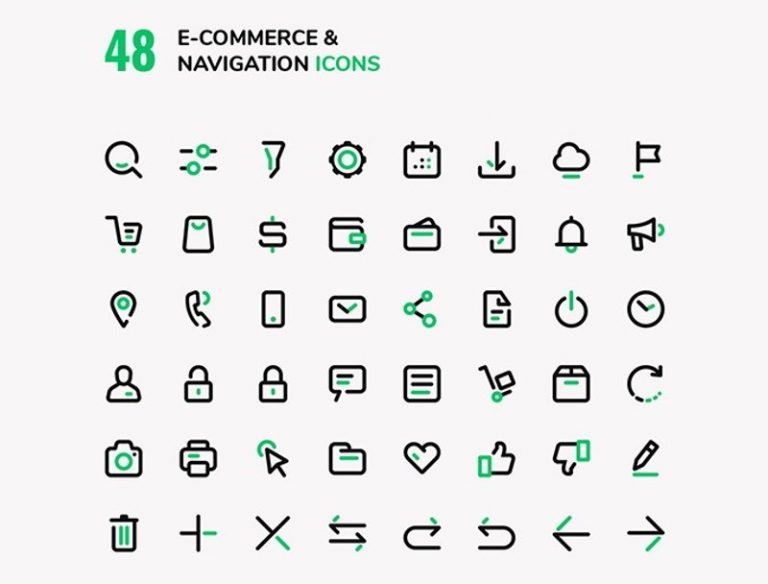 Free Ecommerce Shopping Icon Sets Super Dev Resources