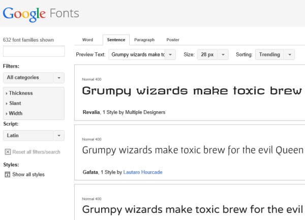 google font free fonts