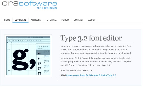 type3.2 font editor