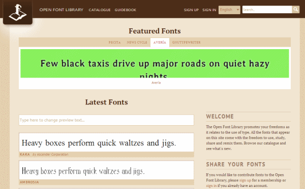 designshacknet best places to find free fonts