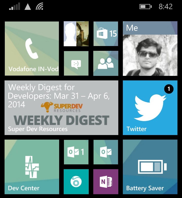 live tiles windows phone 8.1