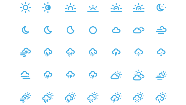 12 Free Weather Icon Sets For Your Apps Websites Super Dev Resources