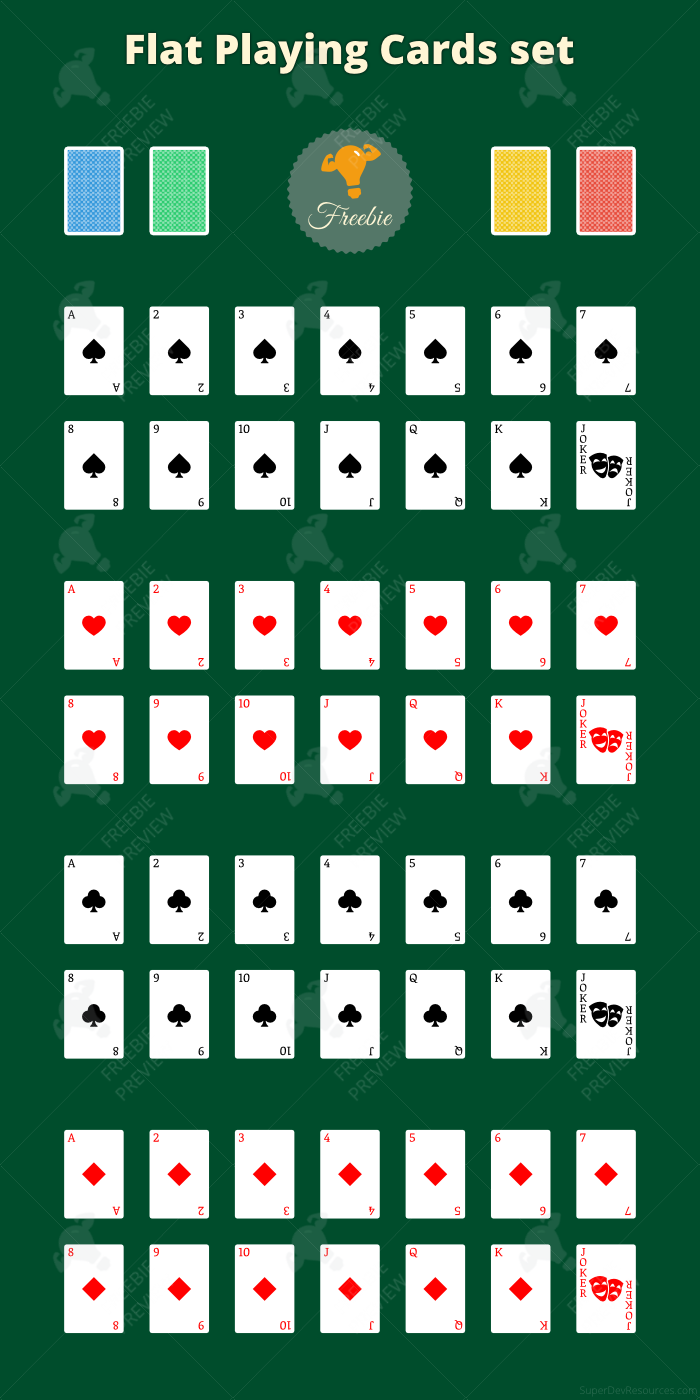 Free Playing Cards Set Png Svg Super Dev Resources