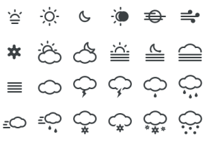 14 Free Weather Icon Sets for your Apps & Websites - Super Dev Resources