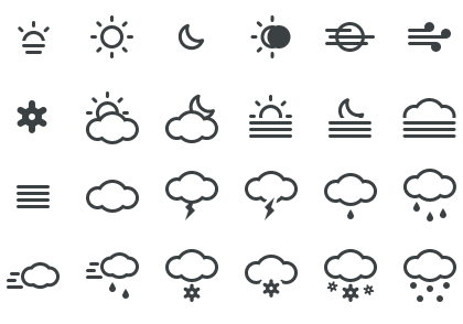 12 Free Weather Icon Sets For Your Apps Websites Super Dev Resources