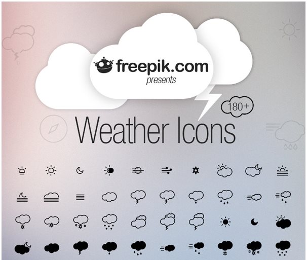 single weather icons