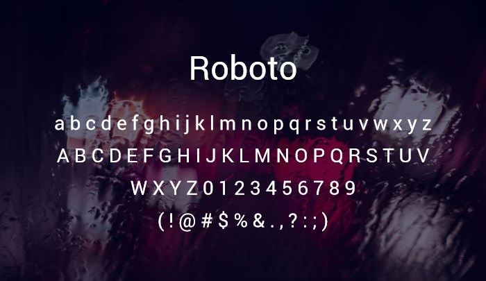 roboto popular sans serif font