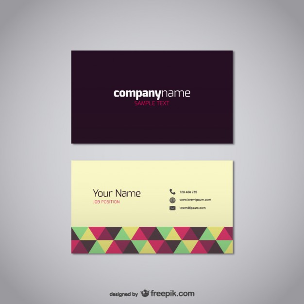 Vector business card designs free download