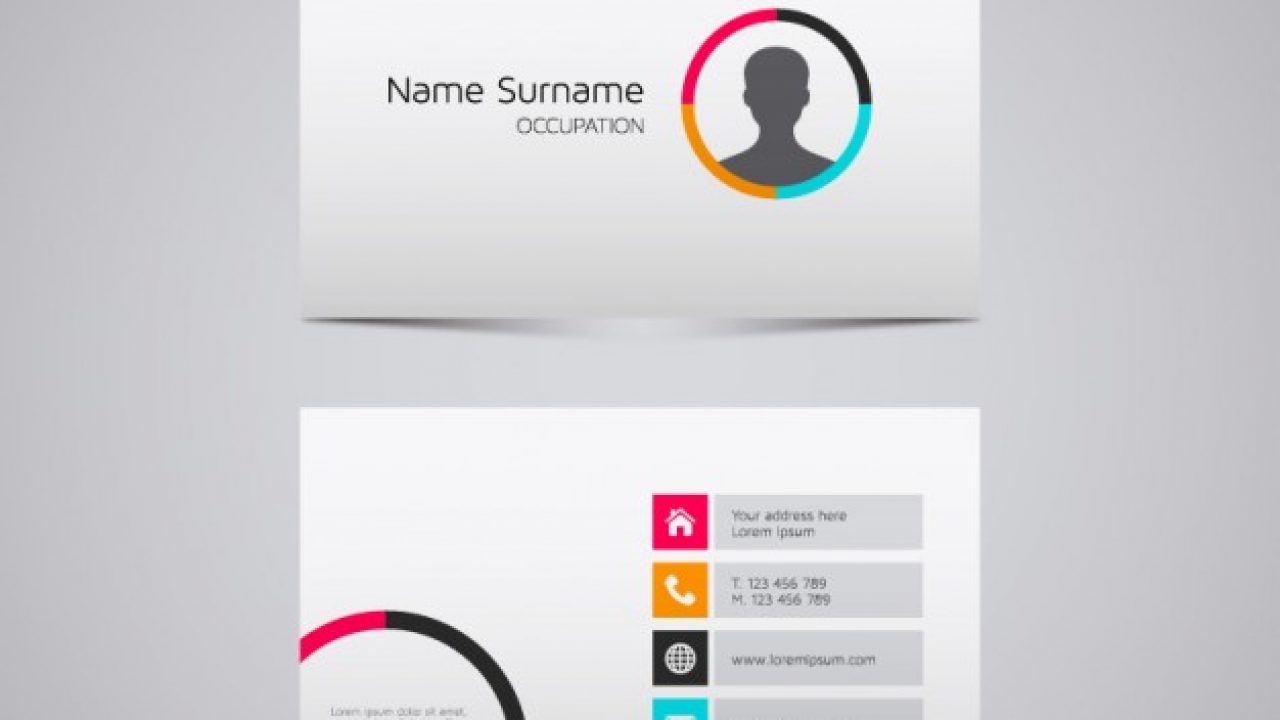 Name Card Design Template from superdevresources.com