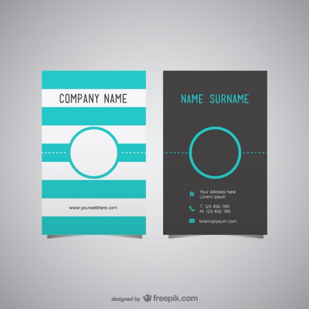 free-business-card-layout-vector