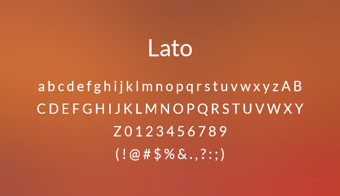 lato sans serif font