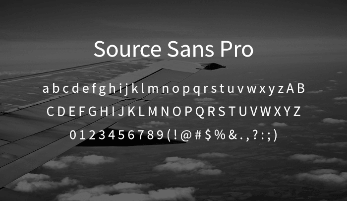 source sans pro font