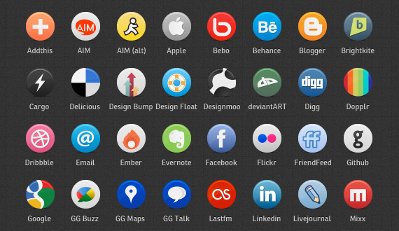 12 Free Social Media Icon Sets and Icon Fonts for Apps and ...