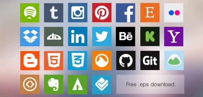 flat-social-media-icon-set