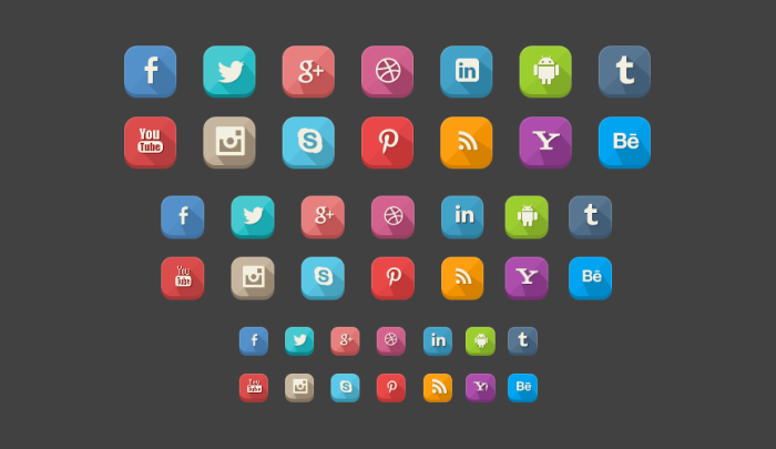 long-shadow-social-media-icons