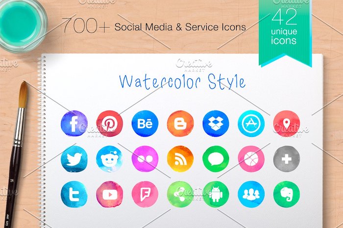 12 Free Social Media Icon Sets and Icon Fonts for Apps and Websites