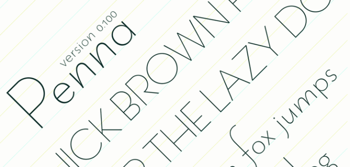 penna-public-domain-thin-font