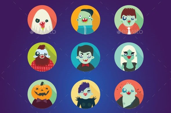 1-hipster-halloween-avatar-flat-icons