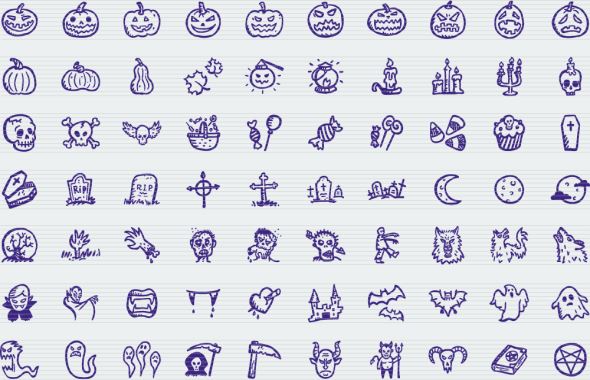 8-hand-drawn-spooky-halloween-icons