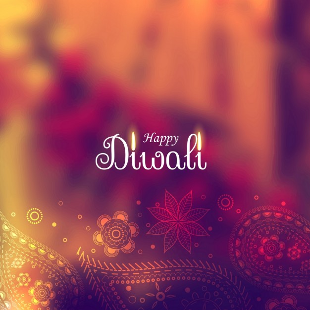 Diwali Background Vector with Paisley elements