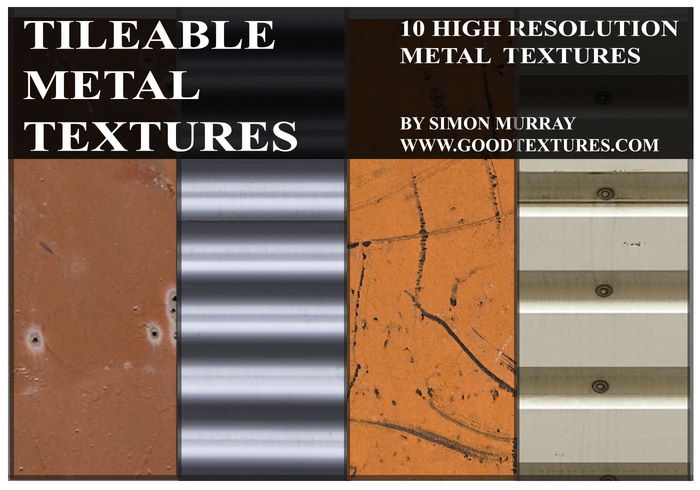 10 tileable metal textures