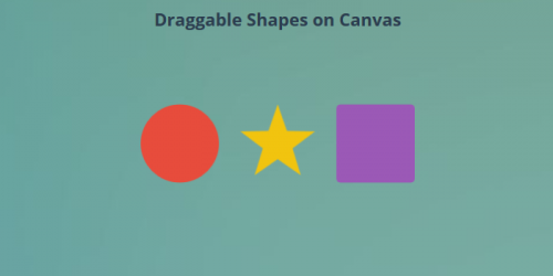 draggable shapes on canvas
