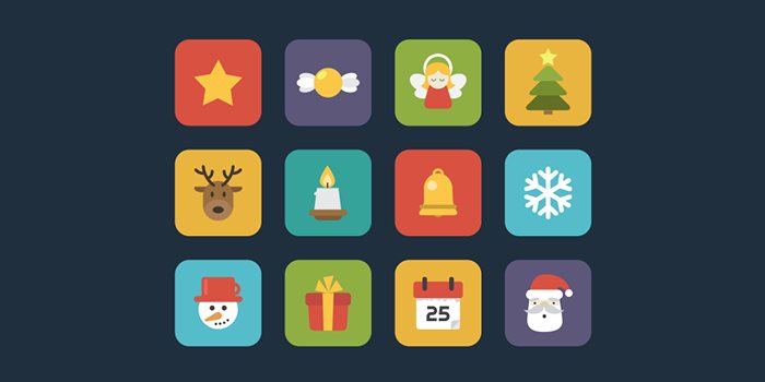 flat-vector-christmas-icons-free