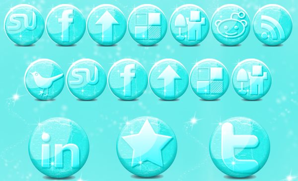 free-glossy-ice-social-media-icons-winter-season