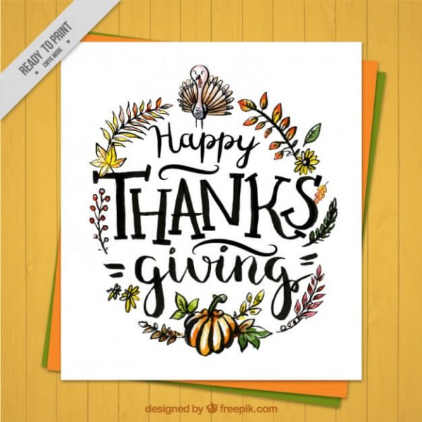 40+ Thanksgiving Vector Graphics & Greeting Templates: Free and Premium ...