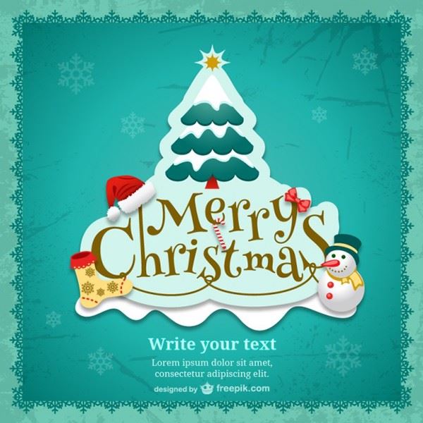 Free Christmas Holiday Greeting Card Template Word Psd