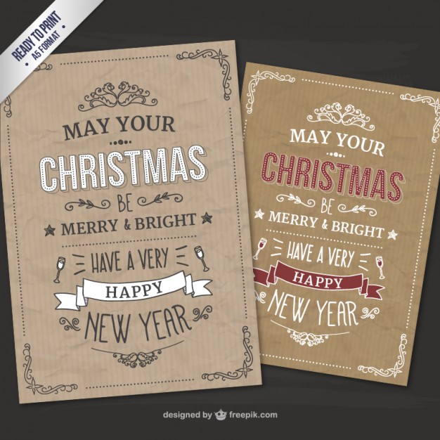 4-cmyk-retro-style-christmas-cards