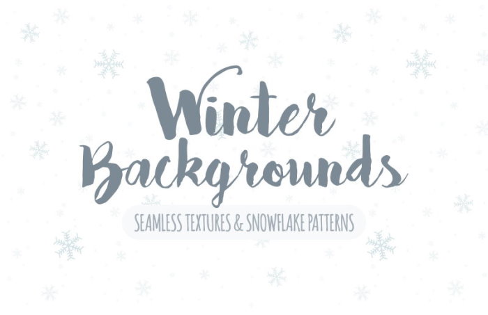 free seamless winter backgrounds