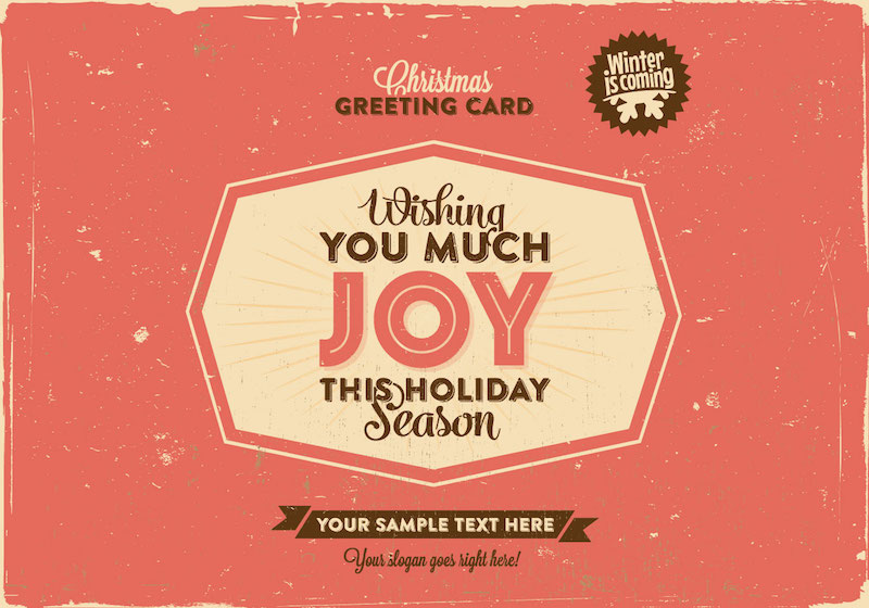 Download Free Download Retro Christmas Greeting Card Template Eps Svg Super Dev Resources