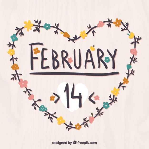 february 14 heart