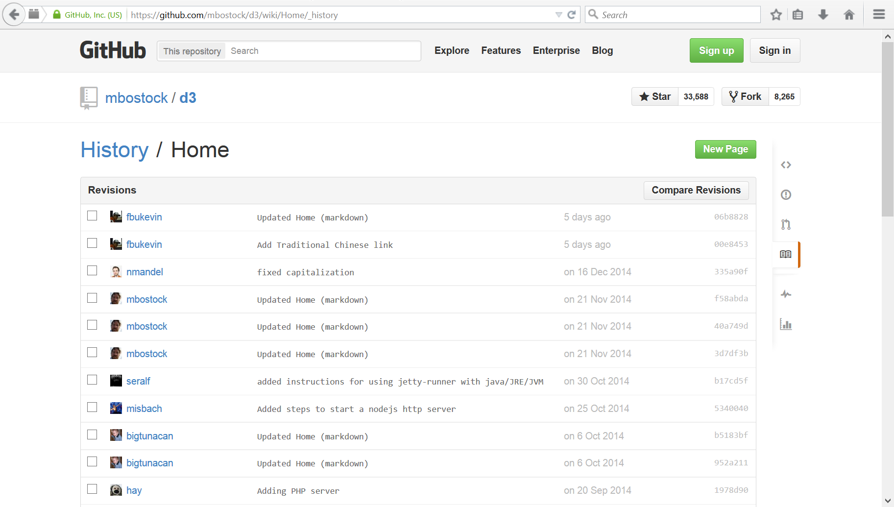 github see commit history