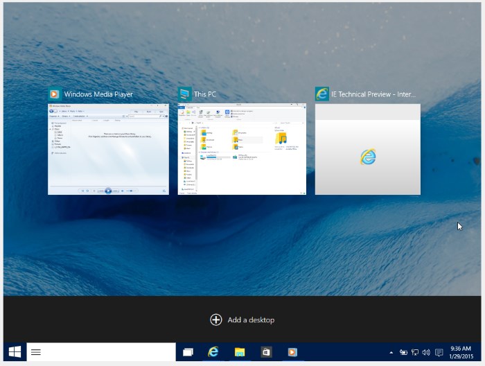 windows 10 multiple desktop