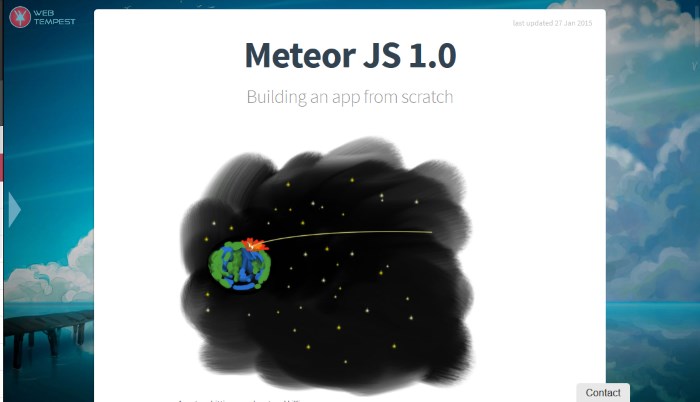 App from Scratch with MeteorJS