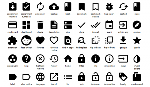 google material design icons