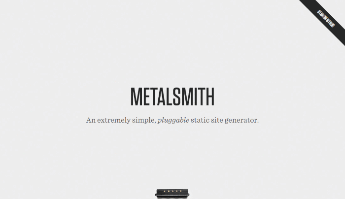 Metalsmith pluggable static site generator