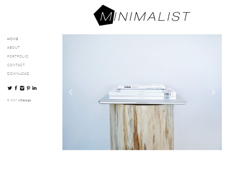 minimalist wordpress theme