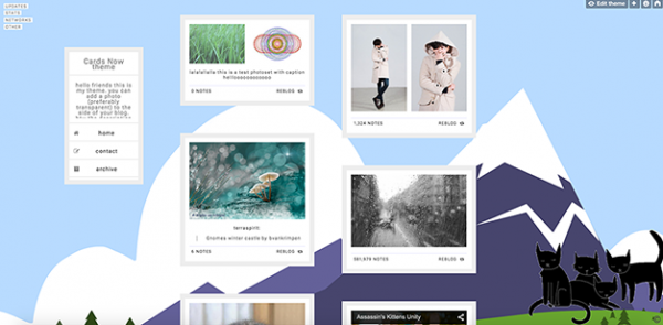 material design tumblr theme