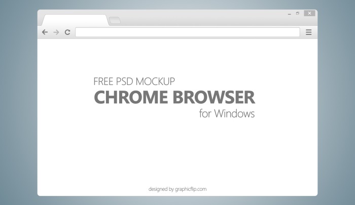 Free PSD Mockup for Chrome Browser on Windows - Super Dev Resources