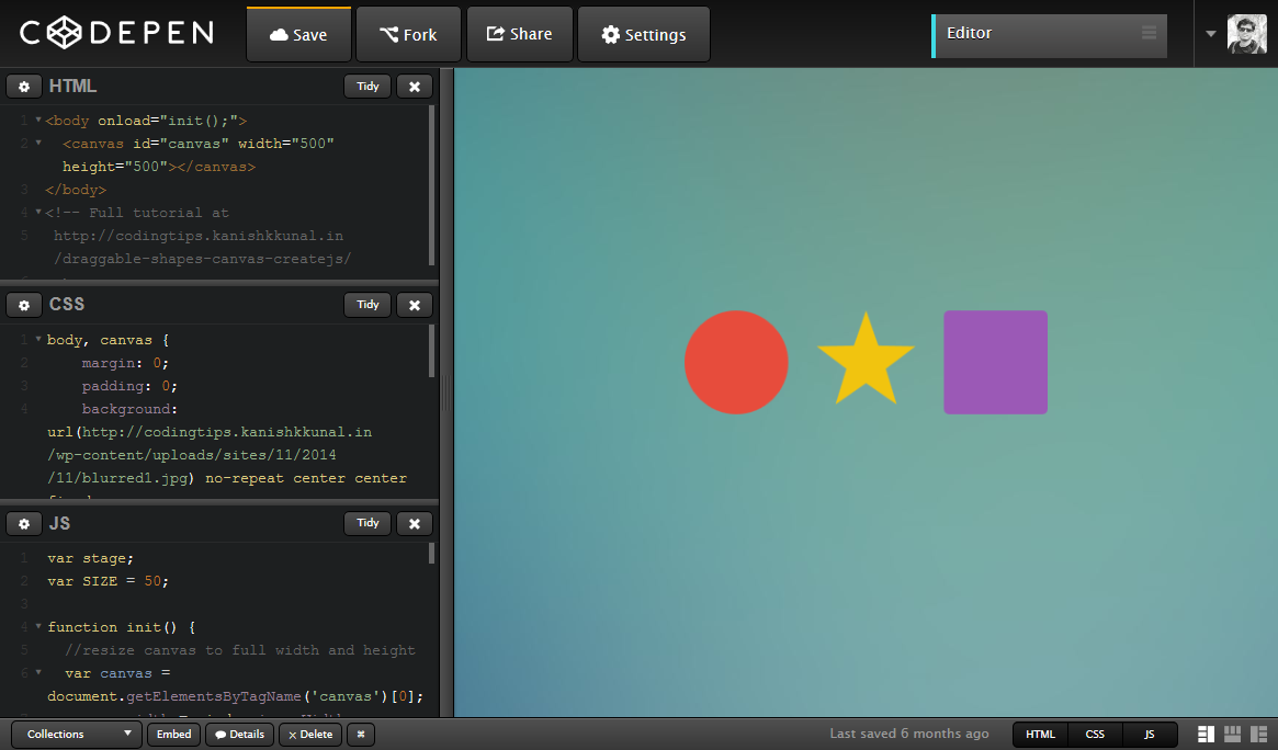 Project Editor – CodePen