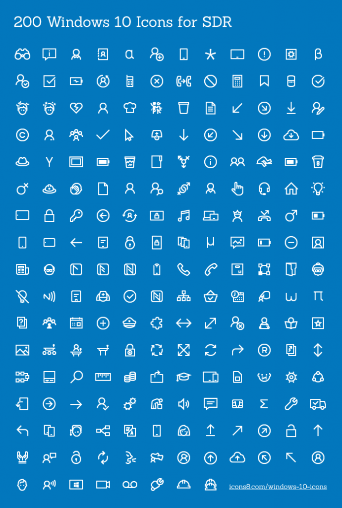 Download 200 Free Icons For Windows 10 Apps Super Dev Resources