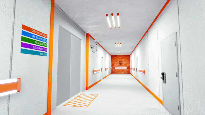 Mirrors edge orange bands