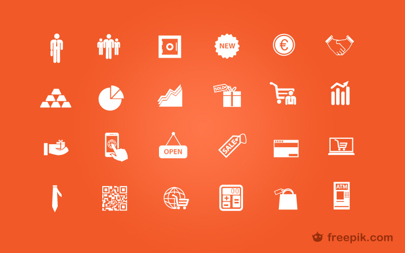 Download 38 flat-line ecommerce icons—free!