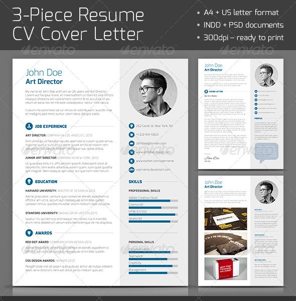 3-Piece-Resume-CV-Cover-Letter