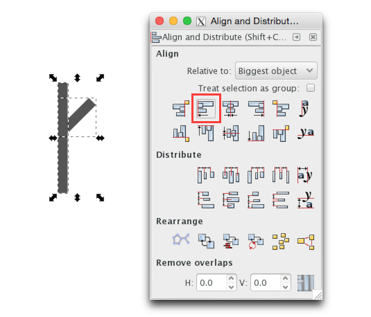 align-inkscape