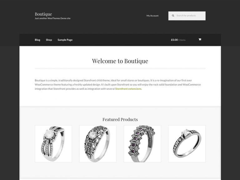 boutique free woocommerce theme