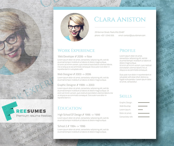 Free Graphic Design Resume Template from superdevresources.com